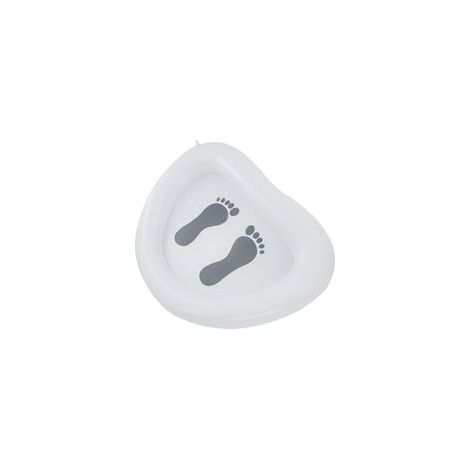 Bassin de bain gonflable pour les pieds - Piscine de pieds gonflable en PVC - Nettoyage des pieds - Semelle propre - Tapis de gravier - Blanc