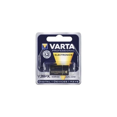 Varta 4SR44/V28PX 1-BL Piles à Usage Unique Oxyde d’Argent 6,2 V - Piles, Cylindrique, 6,2 V, 1 pièce(s), 145 mAh Noir