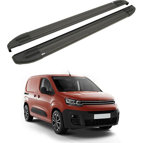 TURTLE kompatibel mit Citroen Berlingo 2019-2025 / Kurze Version Trittbrett Brillant Schwarz (1/4)