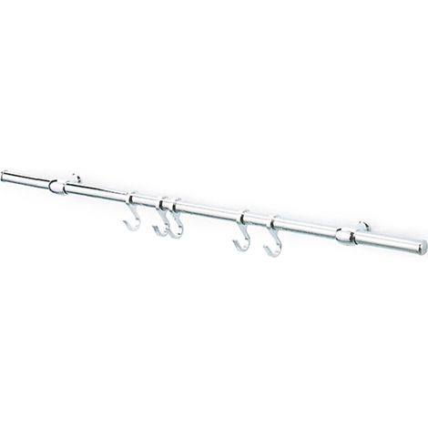 KIT SOTTOPENSILE CON GANCI NICHEL SATINATO 90 CM- 1,0 pz