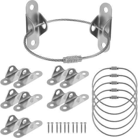 Unomor Lot de 6 fixations anti basculement pour meubles avec (1/5)