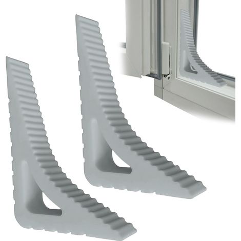CCYKXALot de 2 butoirs de fenêtre, butoirs de fenêtre en caoutchouc pour aération, bloqueurs de fenêtre sans perçage, pinces de fenêtre et butoirs de porte