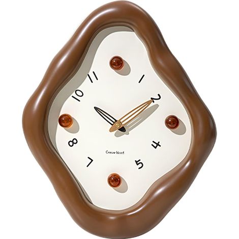Wall clock, 12-inch modern wall clock, creative battery-operated clock, silent non-ticking clock for office, living room, home, elegant clocks for bedroom decoration (1/5)