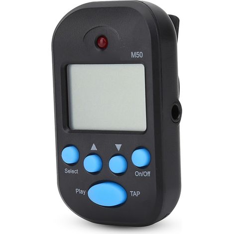 Mini métronome numérique M50, métronome à pince (noir) (1/5)