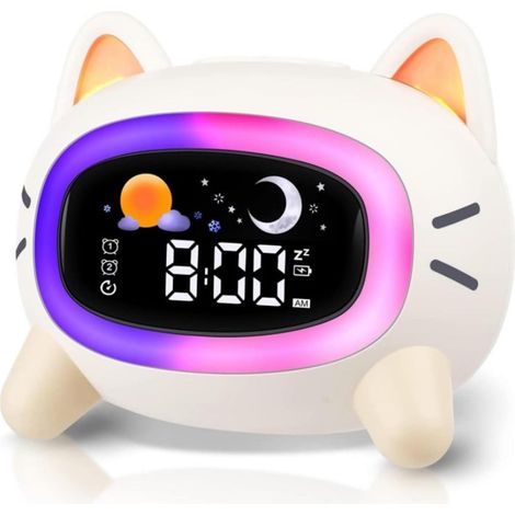Réveils, horloges de chevet, réveils pour enfants, aides au sommeil et appareils de sommeil, en forme de chat (1/5)