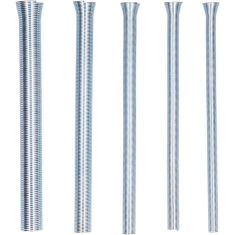 5 pièces ensemble de cintreuses de tubes à ressort, ensemble de cintreuses de tubes incurvés flexibles accessoires de cintrage pour tuyau en aluminium et cuivre (1/5)