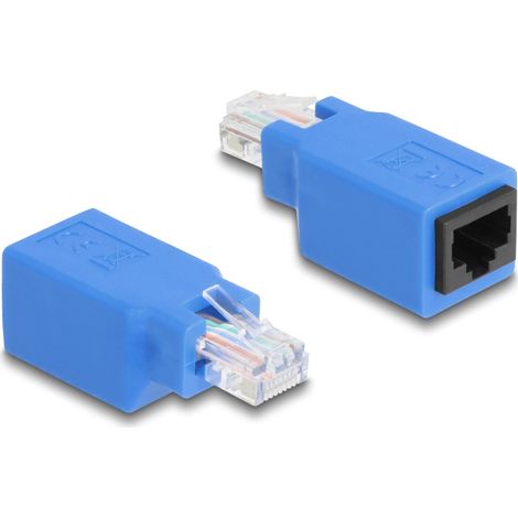 Delock Adaptador rollover RJ45 macho a hembra