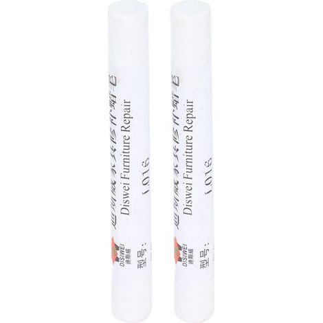 2 pièces Crayon de Réparation pour Parquet et Meubles, Correcteur de Rayures Blanc pour Bois et Composite (1/5)