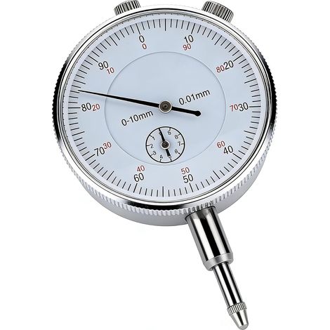 Jauge d'Indicateur de Cadran 0-10mm, Comparateur de Précision Mecanique, Précision de 0,01mm, pour la Mesure des Instruments (1/5)