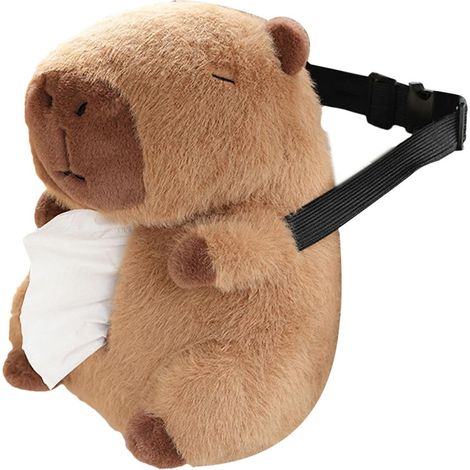 Plush Car Tissue Holder Cartoon Design Soft Decorative Stand (1/5)