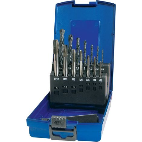 Juego De Machos De Roscar Para Maquina Din 371/376 B M3-M12