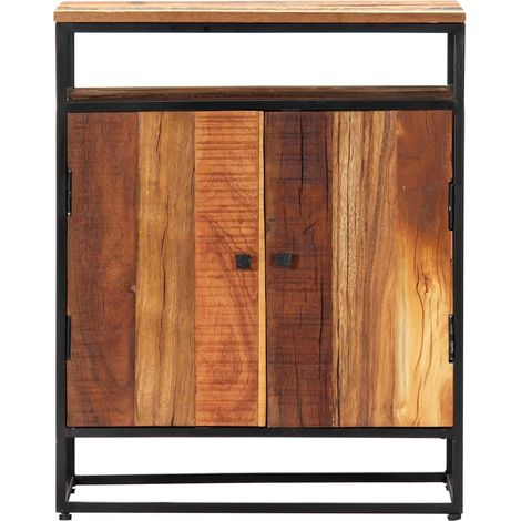 Maison Exclusive - Credenza 60x35x76 cm in Legno Massello di Recupero e Acciaio (1/5)