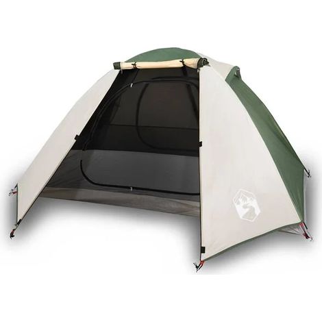 tente de camping double dôme verte imperméable