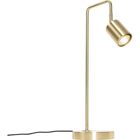 Modern Table Lamp Brass Adjustable - Java
