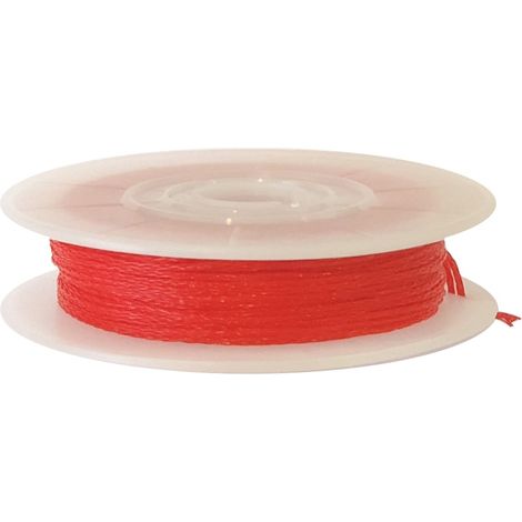 TECTOOL Ficelle de maçon - rouge - 1,0 mm x 20 m