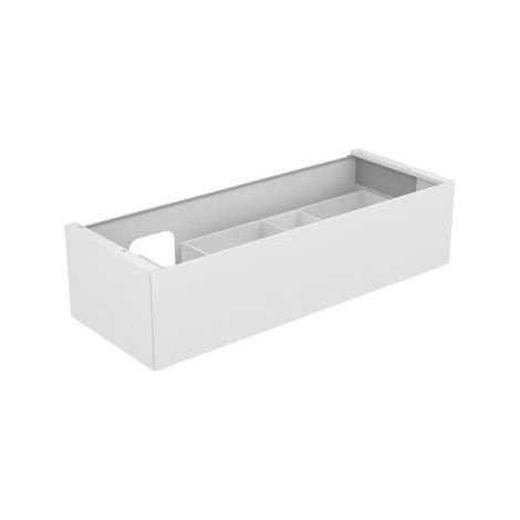 Meuble sous-vasque EDITION 11 PLANNING 1400 x 350 x 535 mm, découpe siphon gauche violet (RAL 4007) KEUCO