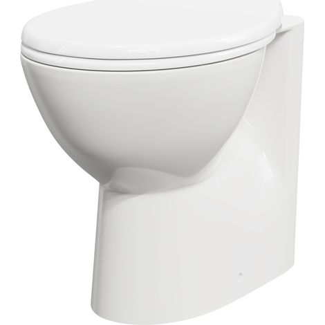 James Back To Wall Toilet Pan with Soft Close Toilet Seat (1/5)