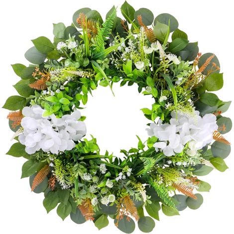 Artificial Flower Crown  Realistic, Artificial Crown, Lightweight, for Door, Entrance (1/5)