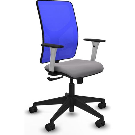 Silla de oficina piqueras y crespo Motilla gris cuero sintético (1/2)