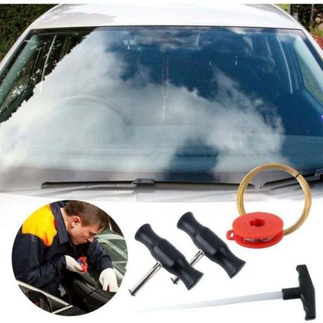 Kit d'outils de réparation de pare-brise - - 5 pièces - Outil de découpe - Poignée ergonomique - Matériaux robustes (1/4)