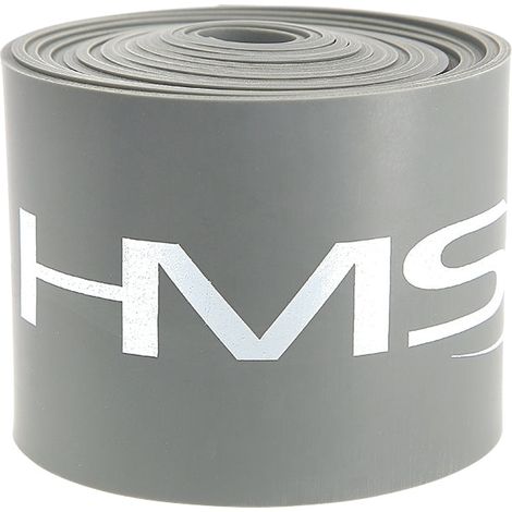 Banda elástica gris para ejercicios: hilo dental y entrenamiento de resistencia