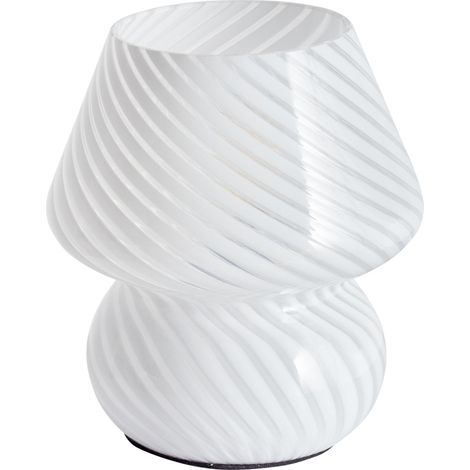 Tischlampe LOBO Glas Weiß