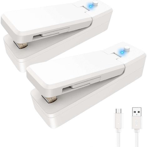 Scelleuse thermique rechargeable 2 en 1, scelleuse et coupe-sacs portables pour plastique B (1/5)