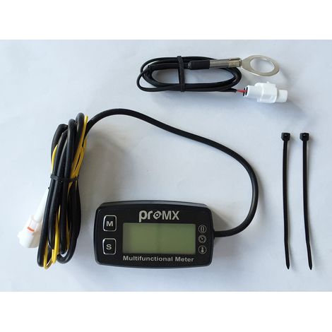 Contaore induttivo Promx con contagiri e indicatore di temperatura del motore, impermeabile PR11 (EL)