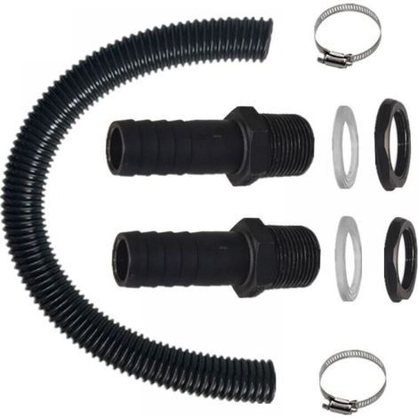 Raccord pagode en plastique de 25 mm pour seaux d'eau de pluie, raccord de tuyau en série pour seaux en plastique