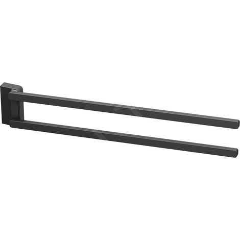 Ravak 10° - Porte-serviettes pivotant, 450 mm, noir X07P564 (1/3)