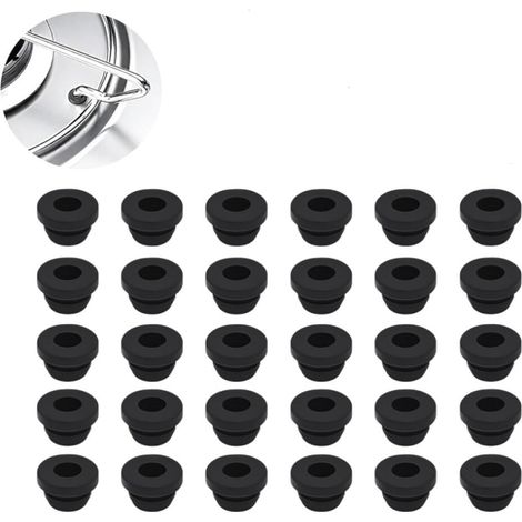 Lot de 30 Pieds en Caoutchouc pour Cuisinière à Gaz et Réchaud – Embouts Antirouille pour Protection de Cuisine,Patins en Caoutchouc pour Réchaud,Accessoires pour Four Compatible avec Camping