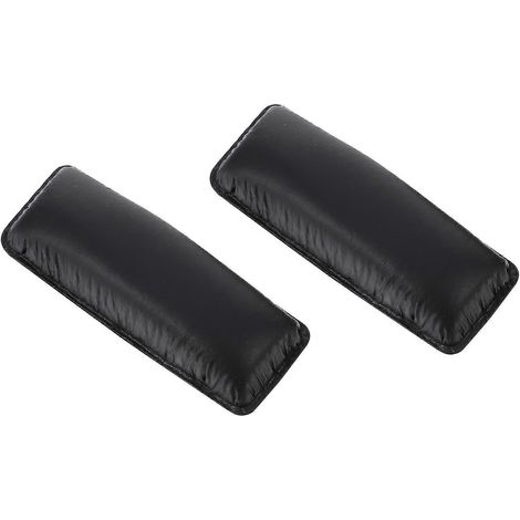 Lot de 2 coussinets de bandeau lisses compatibles avec les casques Sennheiser RS160, RS170 et RS180 (noirs)-6.8X2.5CM-Black (1/3)