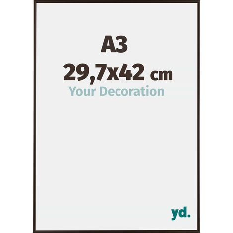 yd. - Cadre photo A3 29.7x42 - Anthracite - Plastique - Evry