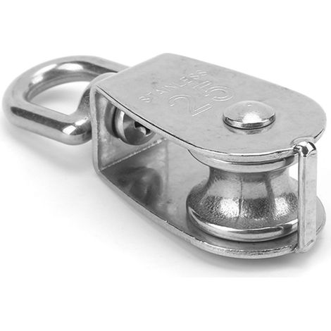 Poulie simple universelle en acier inoxydable 316, roue pivotante, outil de levage pour bateau et navire (1/5)