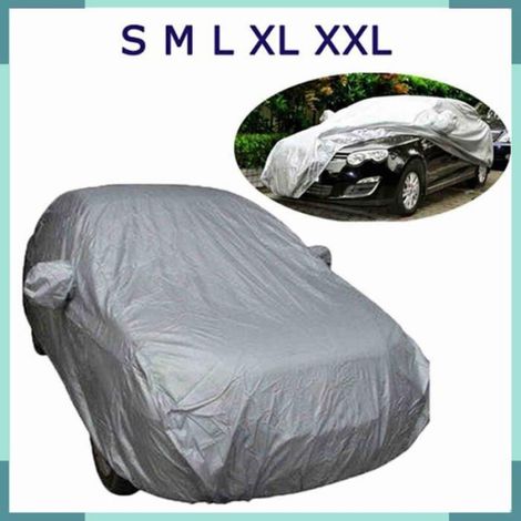 Housse de voiture Bâche de voiture complète universelle, Protection UV intérieure et extérieure, auto nettoyage L (1/5)