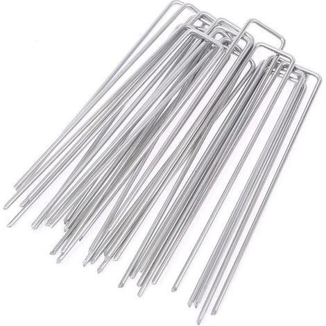 Piquets de Fixation - Acier Galvanisé - 150x25mm - Ø 3mm - 100pcs (1/4)