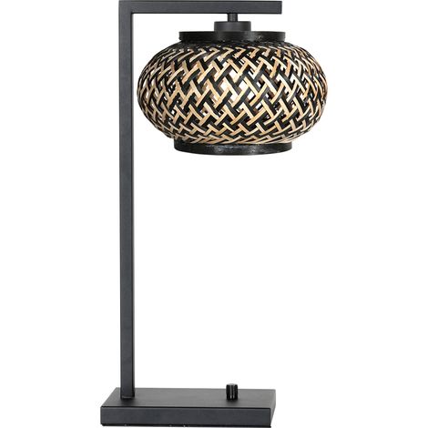 Steinhauer - lampe de table - Stang - noir - bambou métal - lampe (1/3)