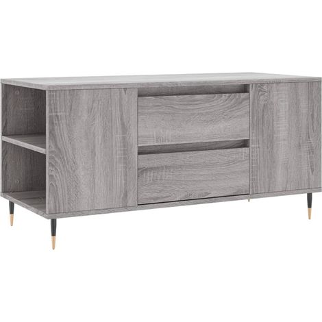 Maison Exclusive - Couchtisch Grau Sonoma 102x44,5x50 cm Holzwerk
