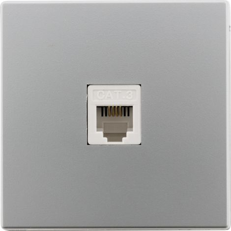 Prise téléphone RJ11 Bel'Vue - Silver - Zenitech