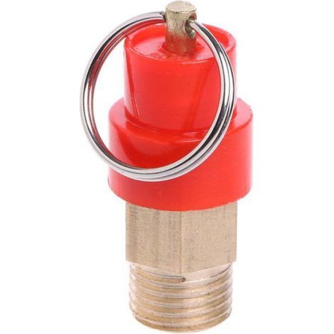 Soupape De Sécurité - 1/4" BSP - Pression Max 10 Bar - Pour Compresseur À Air - 1 Pièce (1/5)