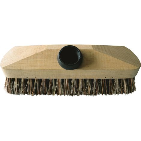 Brosse lave-pont monture bois fibre végétale naturelle - BROSSERIE THOMAS