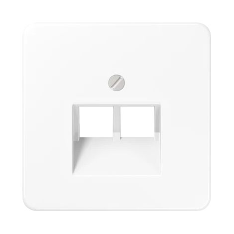 Jung Tapa para tomas de conexión IAE/UAE, 2 x 8 polos, termoplástico, Serie CD, blanco alpino CD 569-2 UA WW