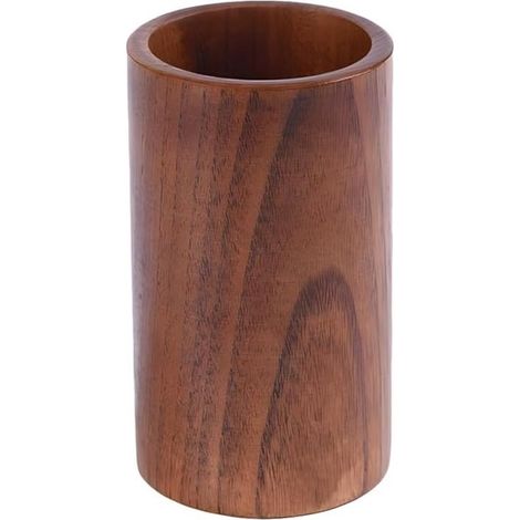 Porte-couverts en bois – Design rétro – 15x9 cm – Cuisine et restaurant – Cuillères et baguettes (1/5)