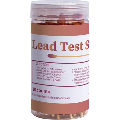 30 Pack Lead Test Pads for All Painted Surfaces Ceramic Tableware Metal Wood Household Lead Test Strips (1/5)