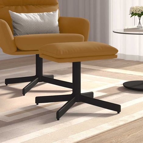 Fußhocker Braun 60x60x36 cm Samt