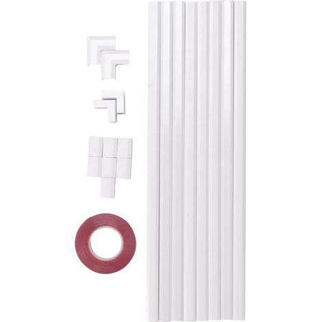 Système de gestion des câbles mural avec cache-câbles monocanal -03 - Kit cache-câbles de 3,18 m (125 pouces) (1/5)