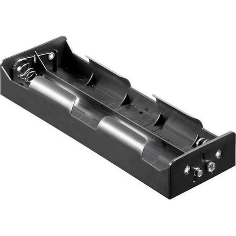 Support de pile 6x LR20 (D) Goobay 10872 raccordement par empreinte pile 9V (L x l x H) 195 x 73.5 x 32.8 mm