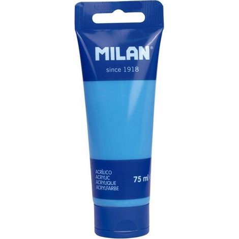 Peinture acrylique en tube de 75 ml Bleu Caraïbes Milan