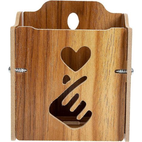 Support mural pour télécommande, support de rangement pour téléphone, organisateur mural-11x9.1cm (1/4)