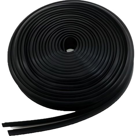 Profilé de Protection des Bords en Caoutchouc EPDM, Auto-Adhésif, Durable et Flexible pour Tôle, Portes de Voiture, Trappes, Coins de Table - Noir (2mm x 3m) (1/5)